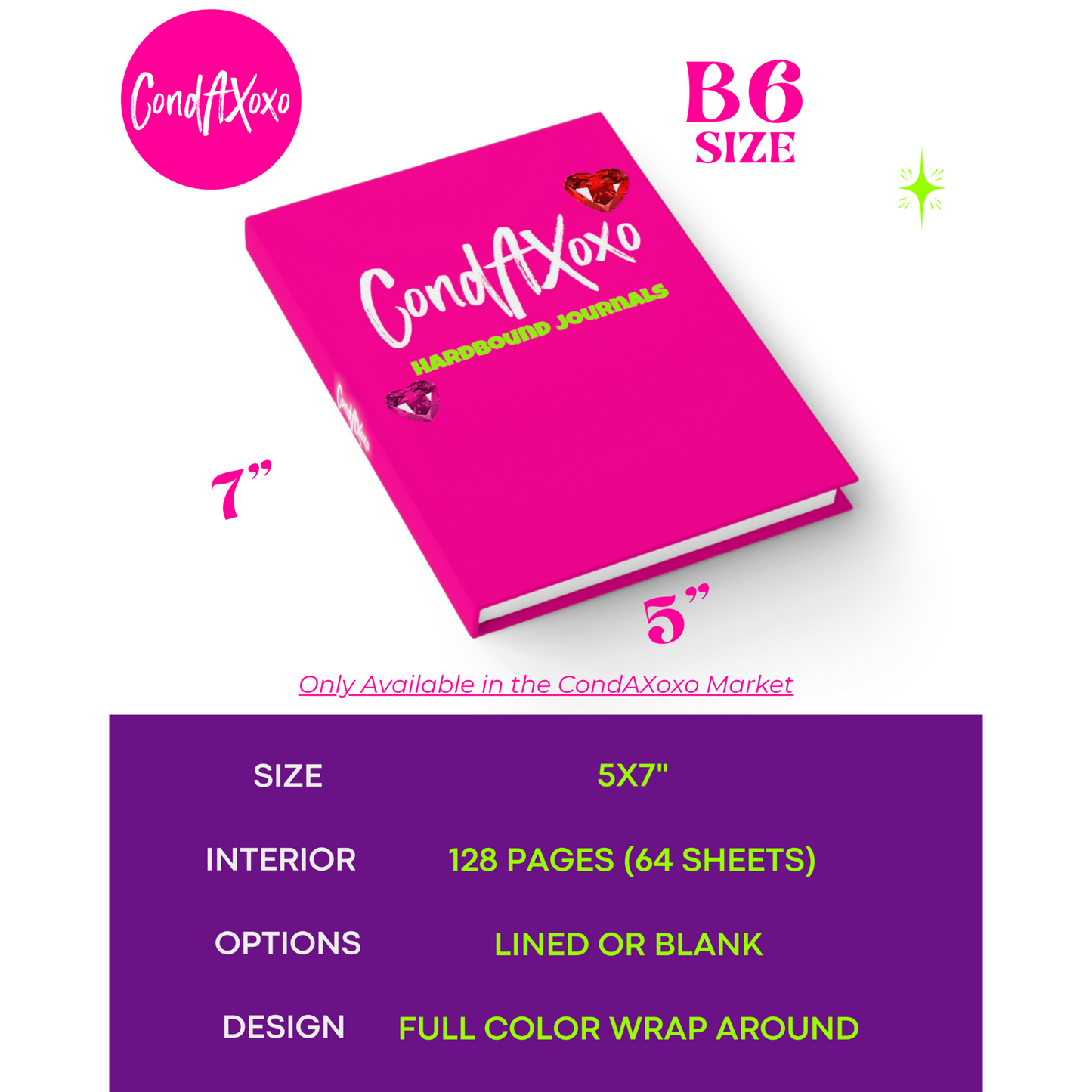 "GALLERIA" Hardcover Journal-Lined | Xoxo Market