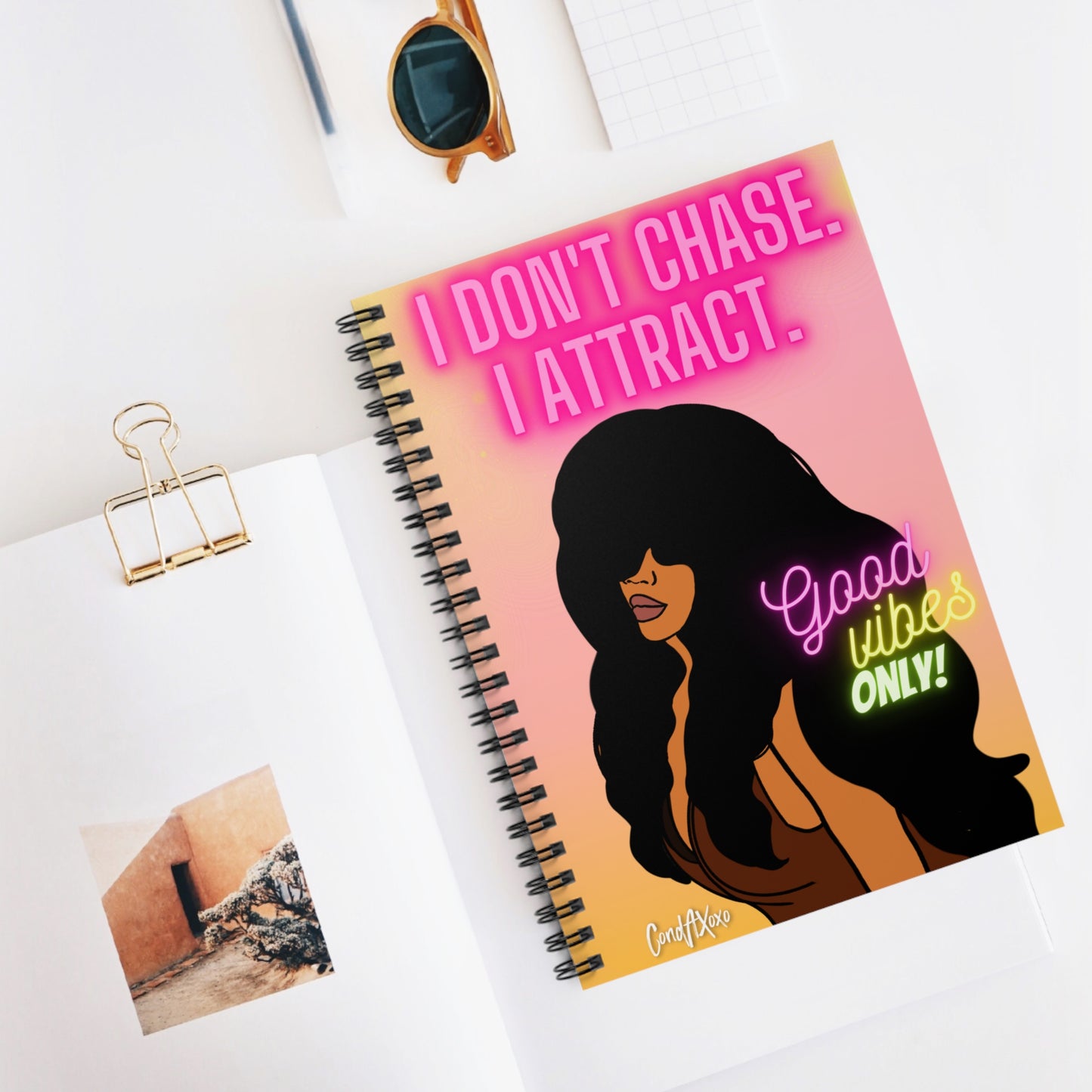 "Donna" Good Vibes "It's Winning Season!" Spiral Notebook | Xoxo Market