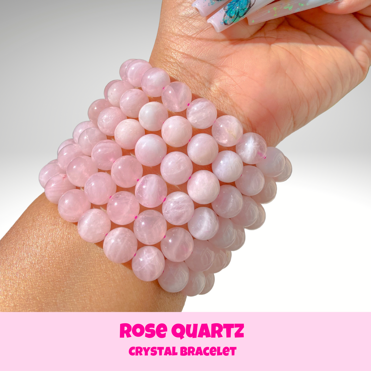 Rose Quartz Crystal Bracelet