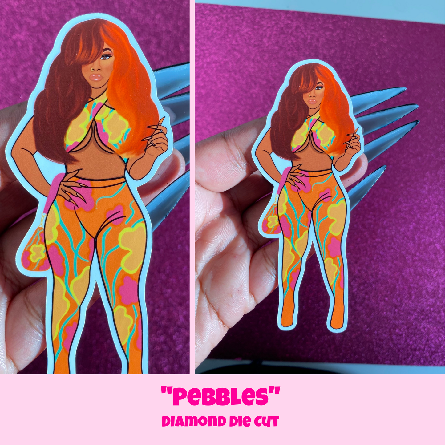 Pebbles Diamond Die Cut