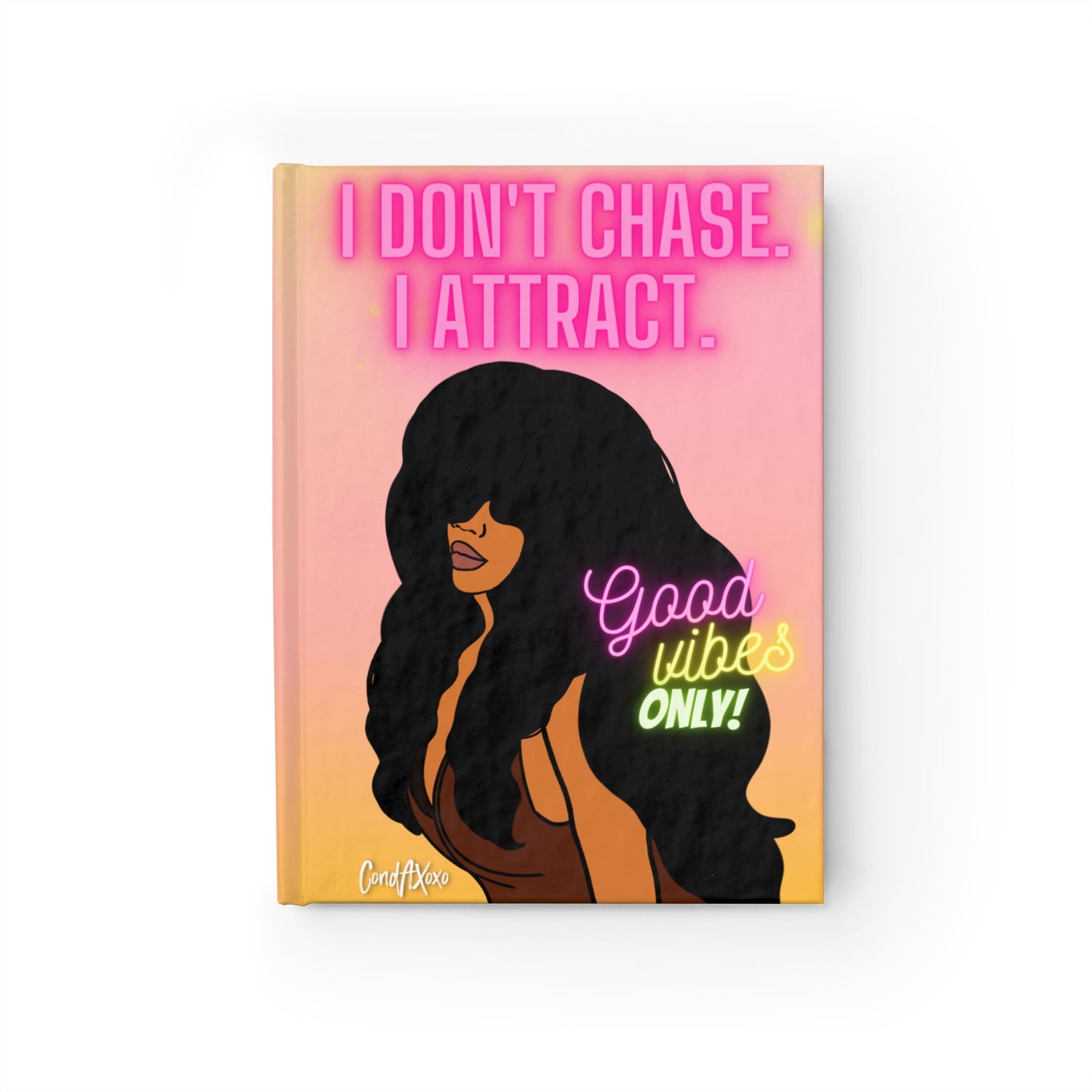 "Donna" Good Vibes "It's Winning Season!" Hardcover Journal- Blank | Xoxo Market