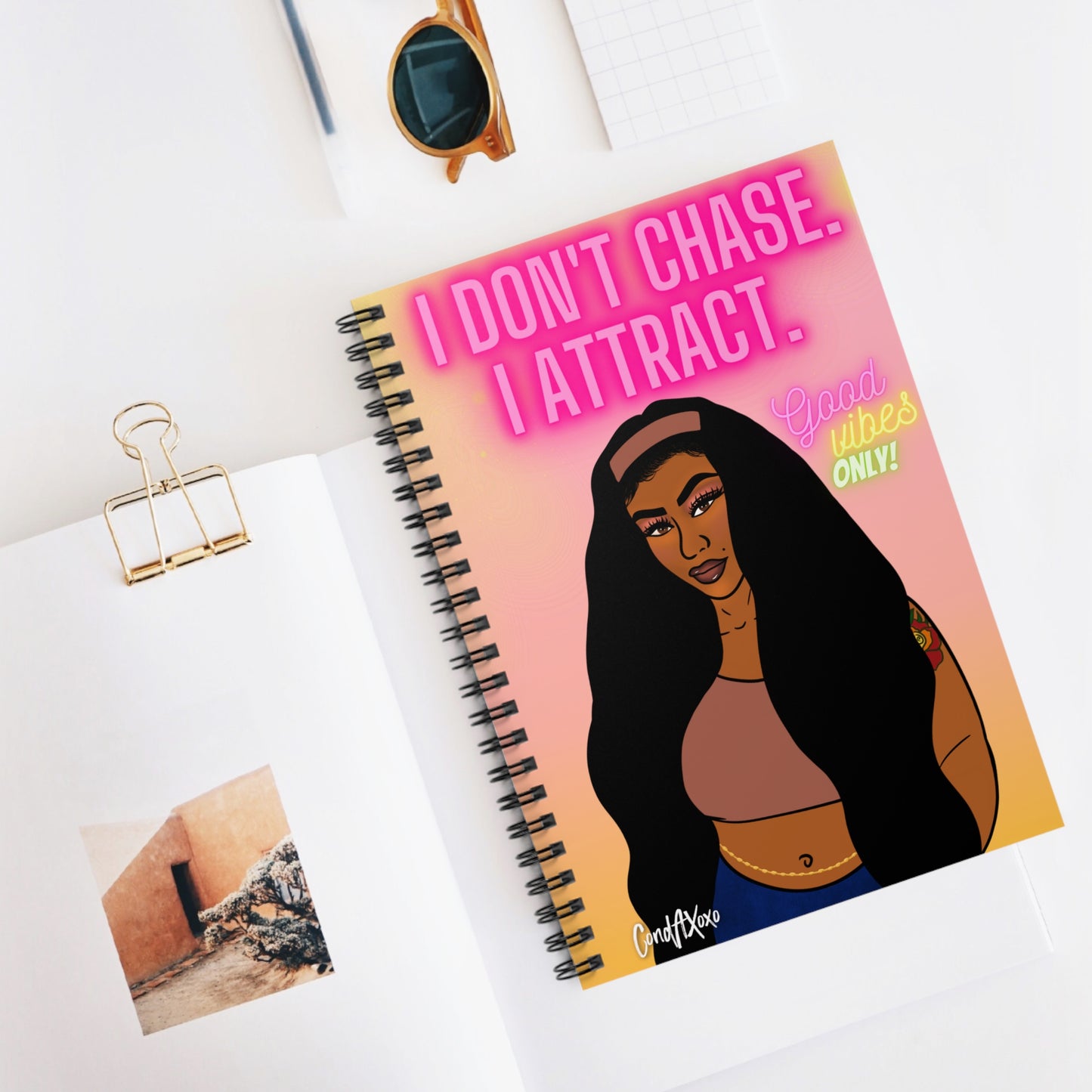 "Angie" Good Vibes "It's Winning Season!" Spiral Notebook | Xoxo Market