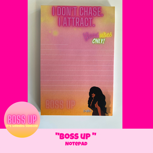 "Donna" Boss Up "It's Winning Season!" Notepad