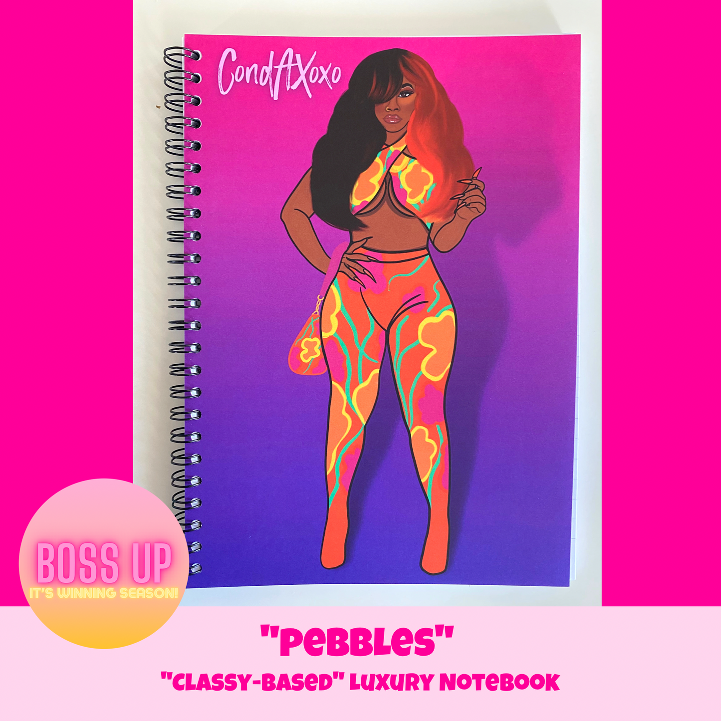 Pebbles "It's Winning Season!" Classy-Based Luxury Notebook