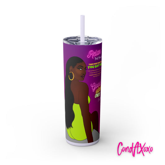 Hope "You Got This!" Skinny Tumbler with Straw, 20oz | Xoxo Market