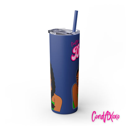 Dream Skinny Tumbler with Straw, 20oz (Pink Logo) | Xoxo Market