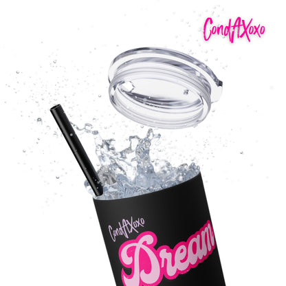 Dream Skinny Tumbler with Straw, 20oz (Lilac Logo) | Xoxo Market