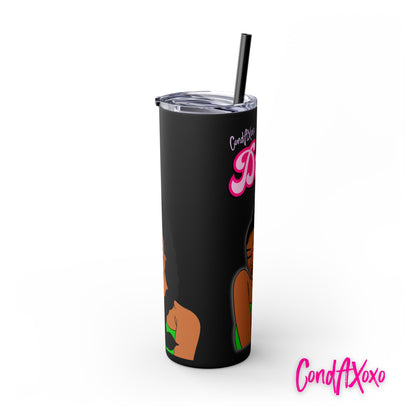 Dream Skinny Tumbler with Straw, 20oz (Lilac Logo) | Xoxo Market