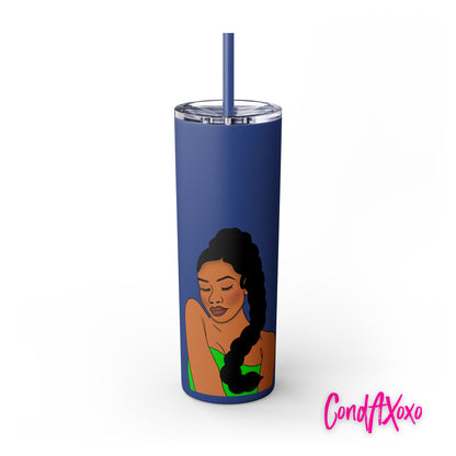 Dream Skinny Tumbler with Straw, 20oz (Lilac Logo) | Xoxo Market