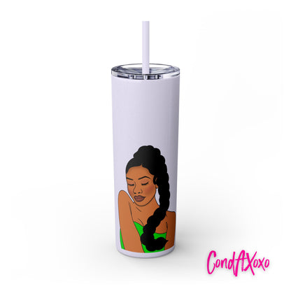 Dream Skinny Tumbler with Straw, 20oz (Lilac Logo) | Xoxo Market