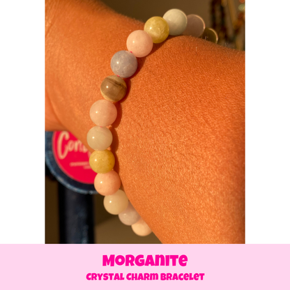 Morganite Crystal Bracelet