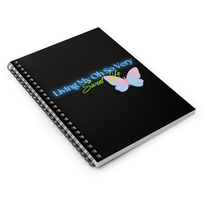 "Living My Oh So Very Sweet Life Spiral Notebook" | Xoxo Market