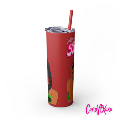 Dream Skinny Tumbler with Straw, 20oz (Lilac Logo) | Xoxo Market