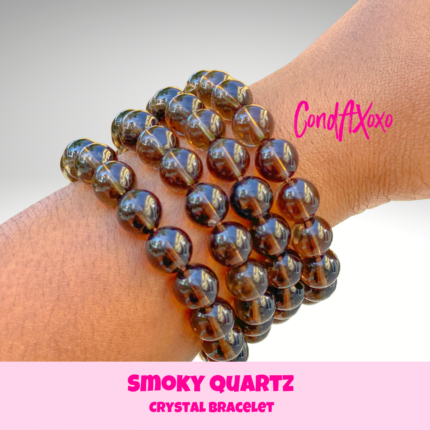 Smoky Quartz Crystal Bracelet