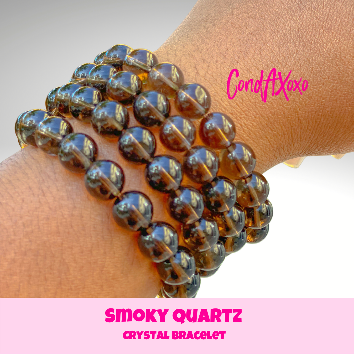 Smoky Quartz Crystal Bracelet