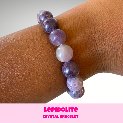 Lepidolite Crystal Bracelet