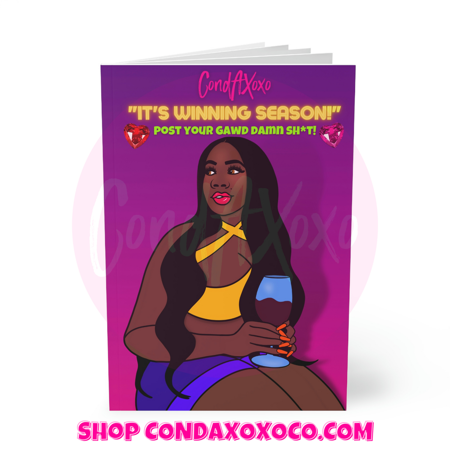 "Post Your Gawd Damn Sh*t!" (OG Background) -A5 Softcover Lined Journal | Xoxo Market