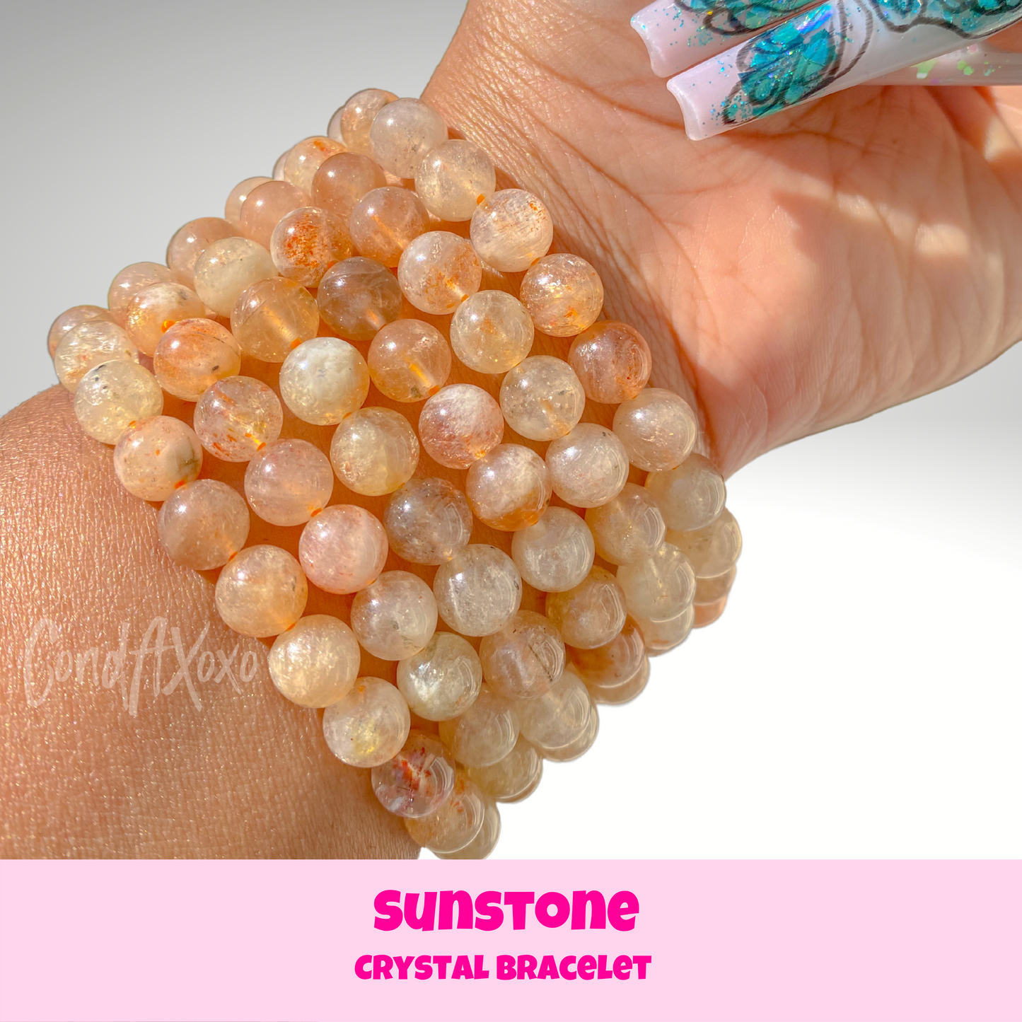 Sunstone Crystal Bracelet