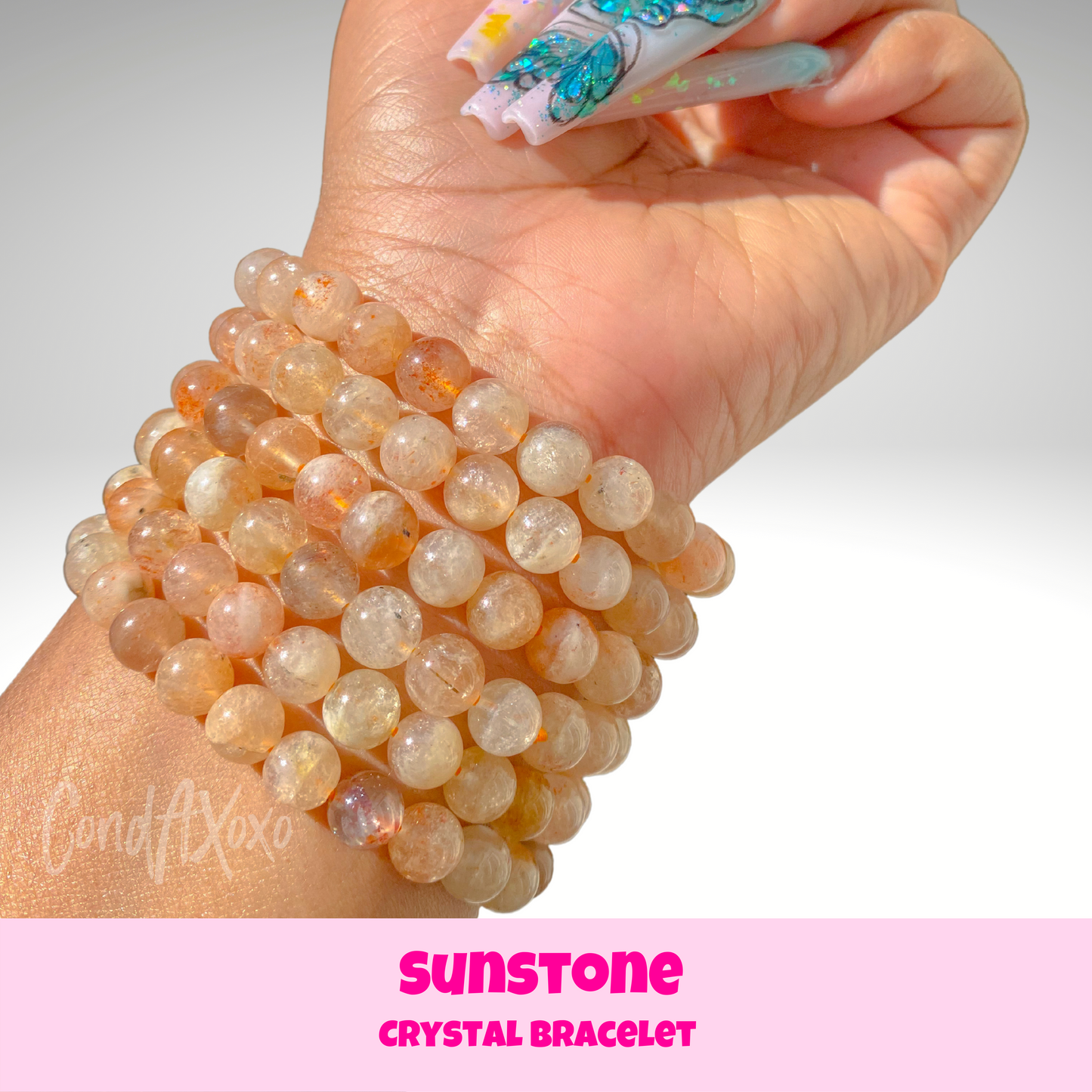 Sunstone Crystal Bracelet