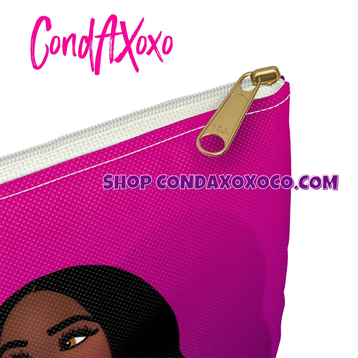 "Post Your Gawd Damn Sh*t" & "Boss Up" Affirmation (2 in 1 Design) Accessory Pouch | Xoxo Market
