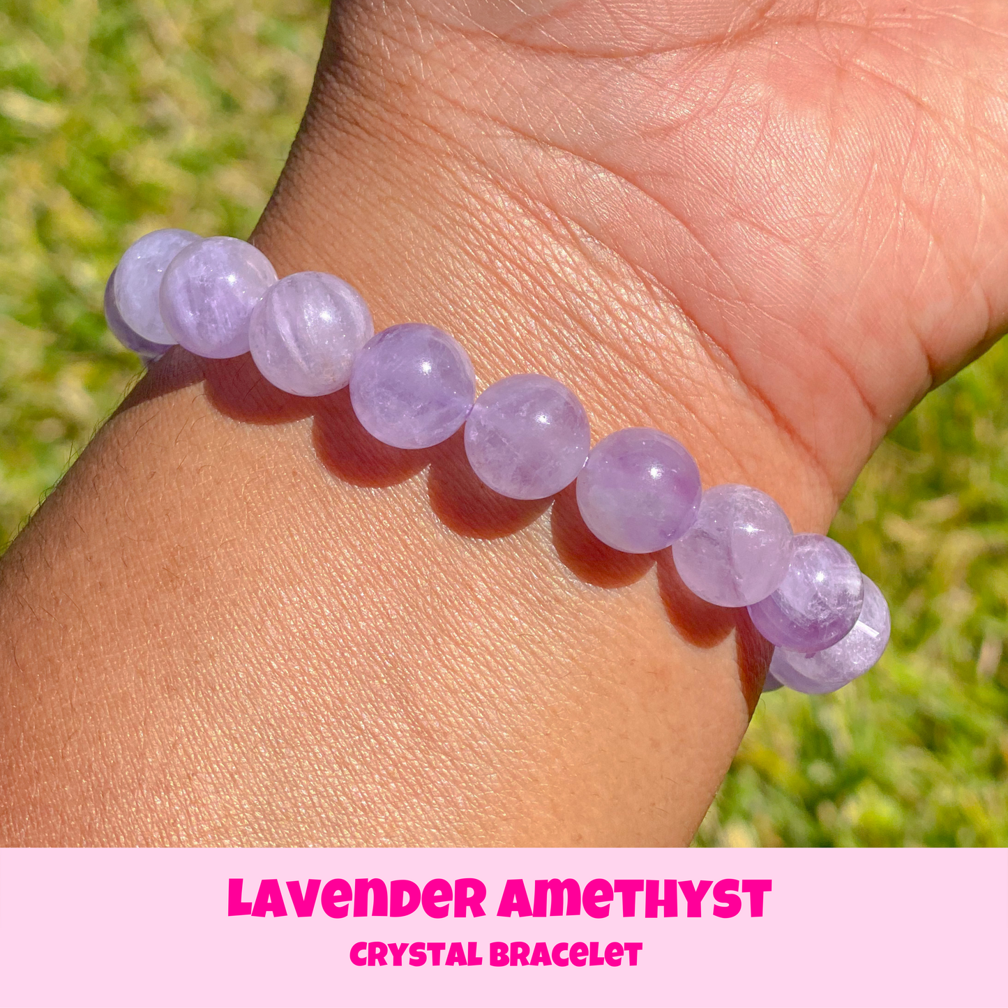 Lavender Amethyst Crystal Bracelet