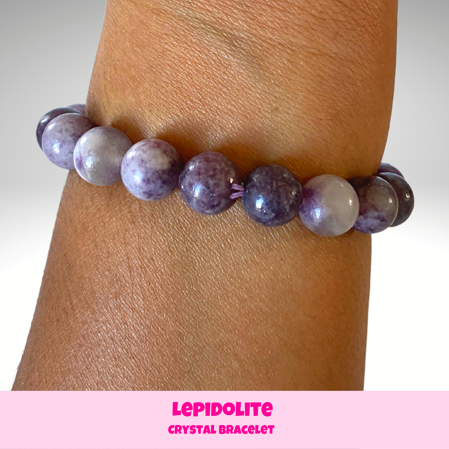 Lepidolite Crystal Bracelet