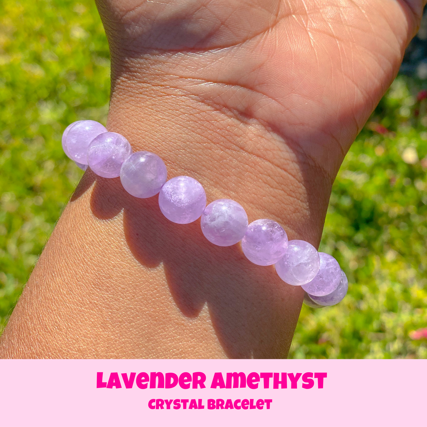 Lavender Amethyst Crystal Bracelet