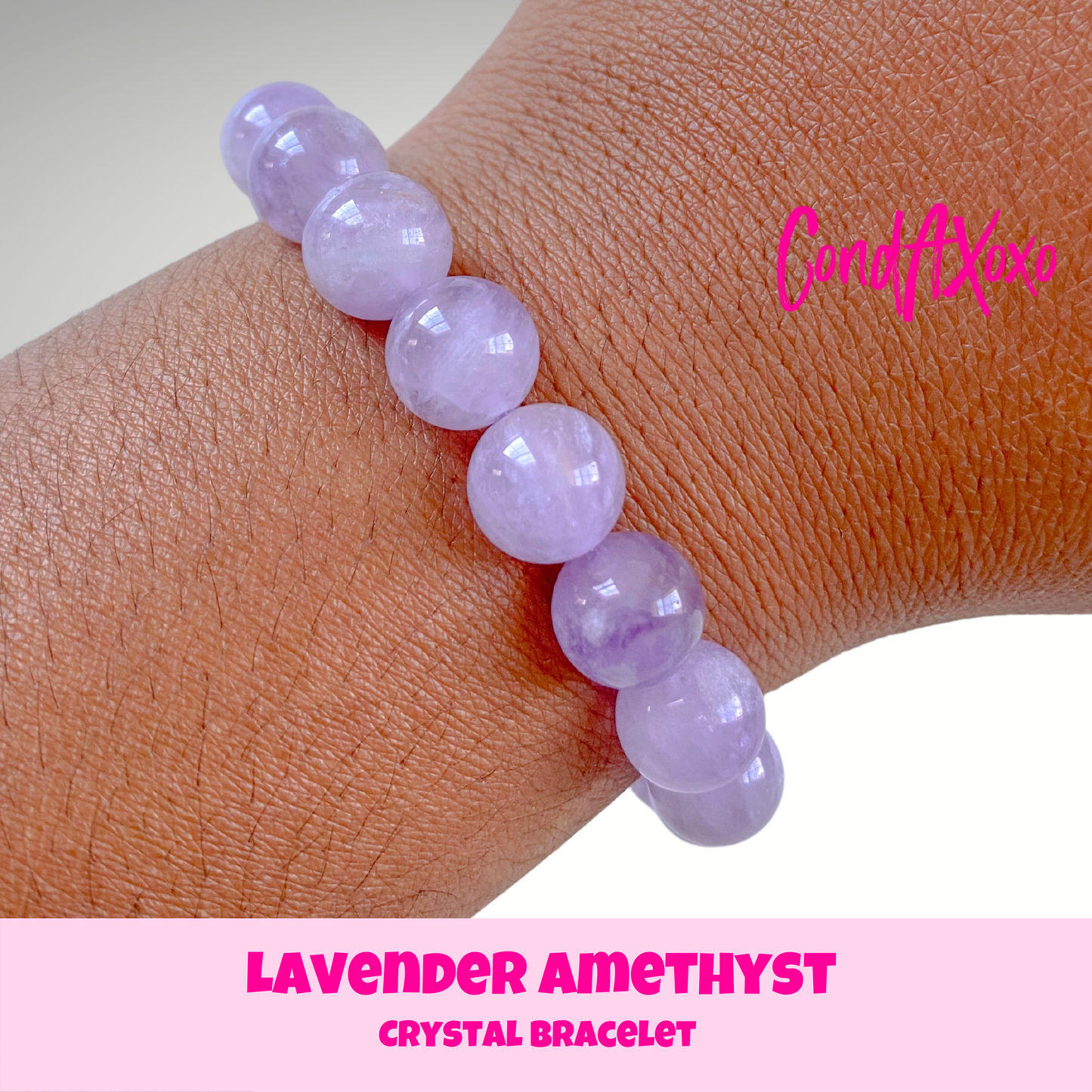 Lavender Amethyst Crystal Bracelet