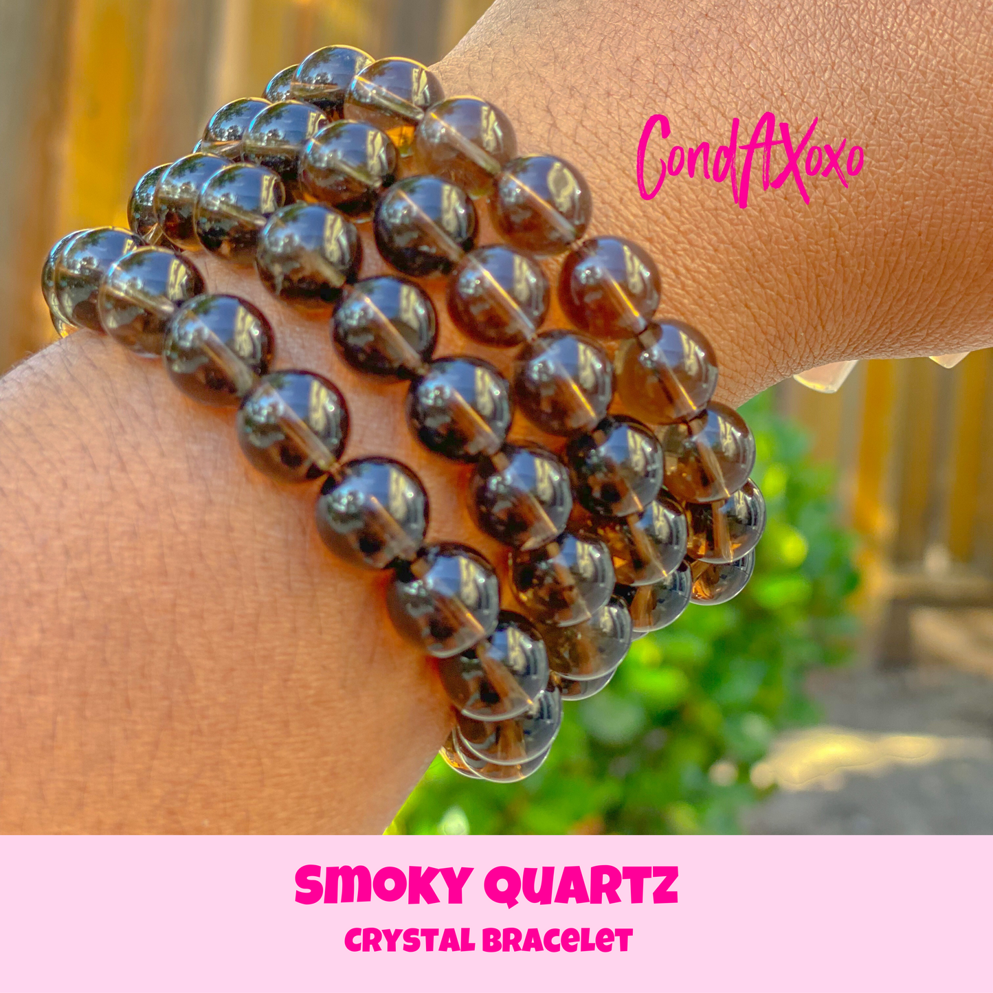 Smoky Quartz Crystal Bracelet