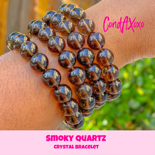 Smoky Quartz Crystal Bracelet