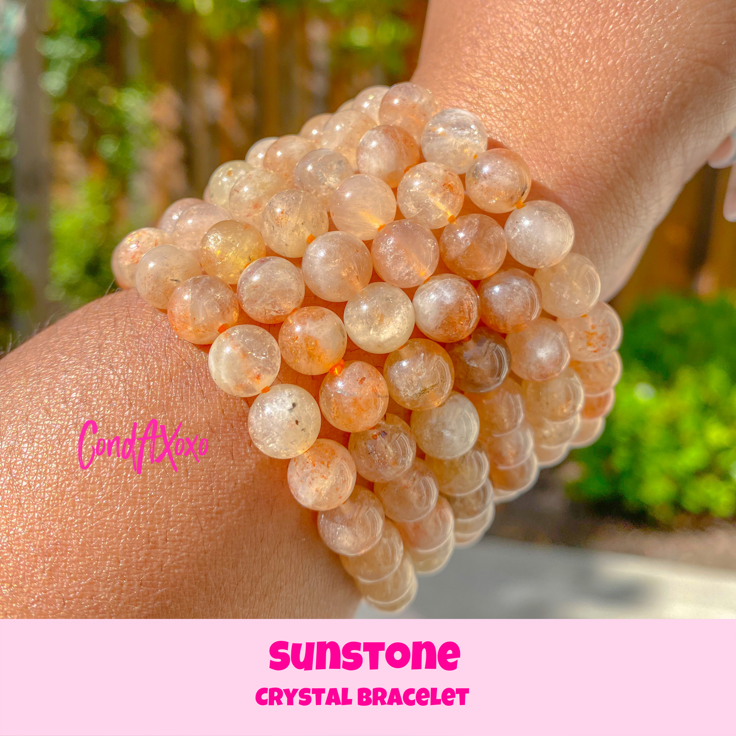 Sunstone Crystal Bracelet