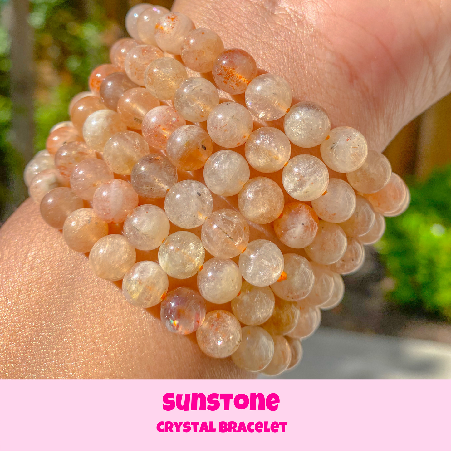 Sunstone Crystal Bracelet